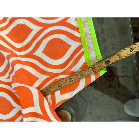 Andrew Christian Men's Neon Orange Unlined Swim Trunks Shorts Size 36 - Picture 3 of 5